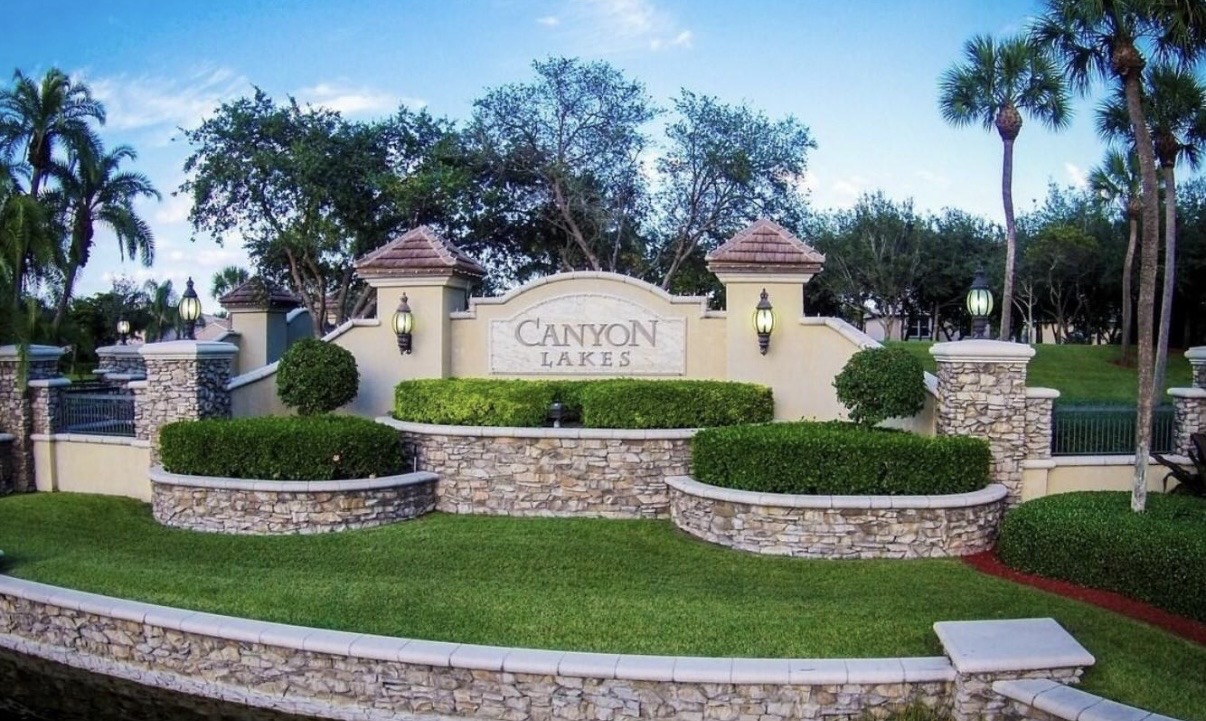 Canyon Lakes community in Boynton Beach, FL